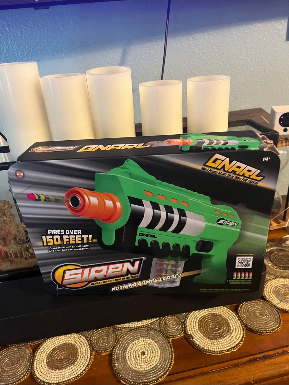 Siren Gnarl Foam Dart Blaster - Green/Orange